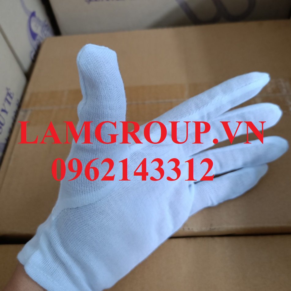 Găng tay vải trắng PET Lamgroupvn
