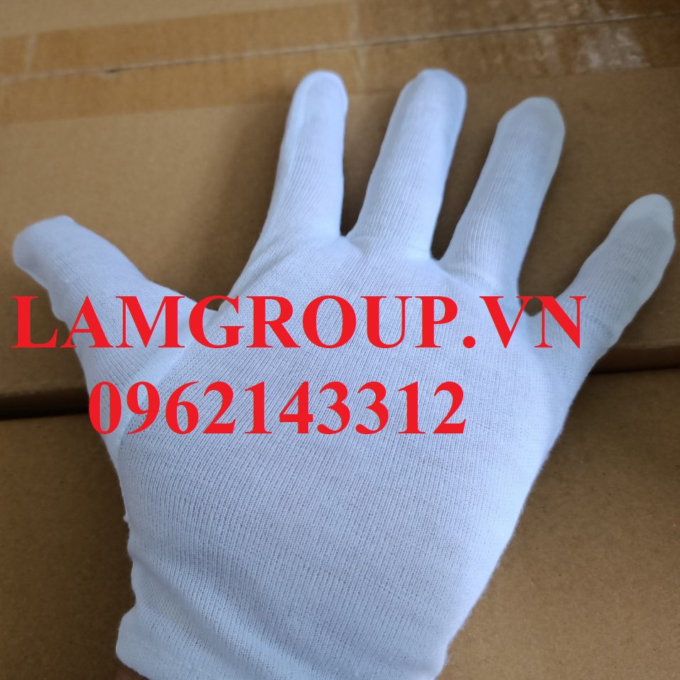 Găng tay vải trắng PET Lamgroupvn