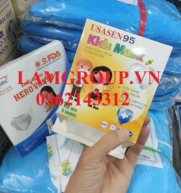Khẩu trang y tế trẻ em N95 made in Việt Nam