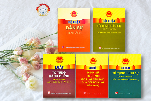 Combo 5 cuốn sách Bộ Luật Dân Sự - Hình Sự - Hành Chính