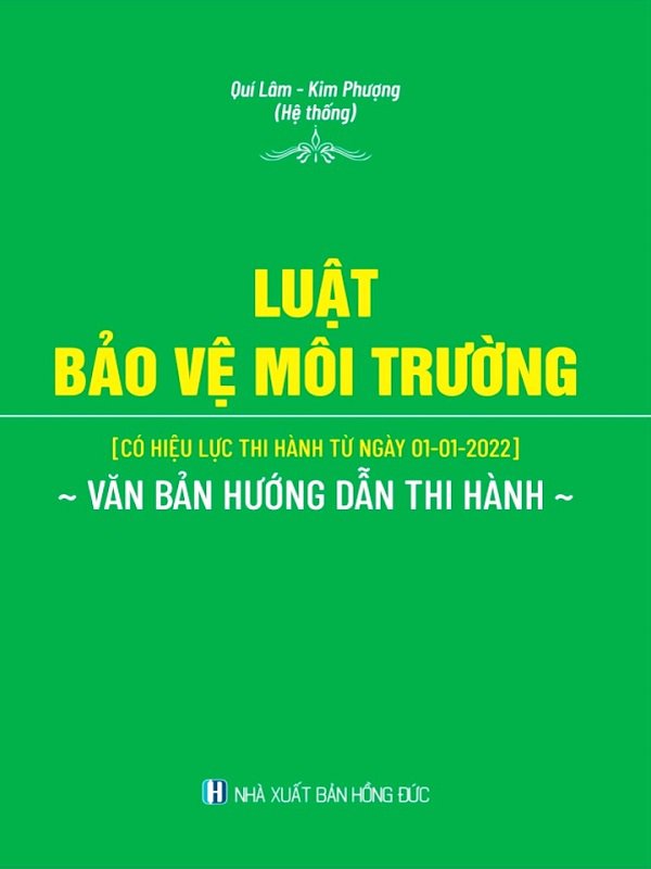 Sách Luật Bảo vệ môi trường | Sách chính trị tài chính Việt Nam