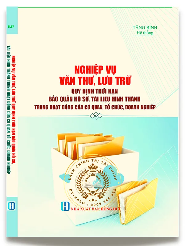 Sách Nghiệp vụ văn thư lưu trữ 