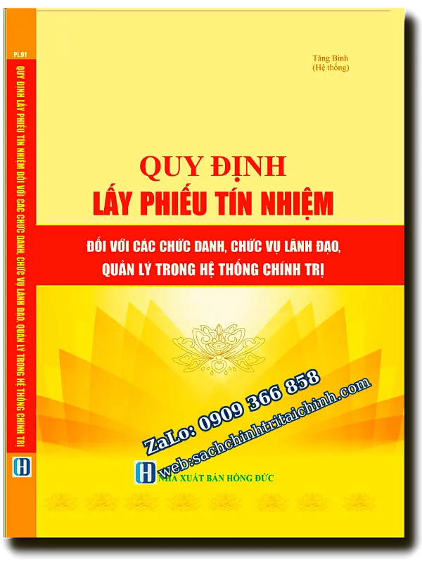 Quy định lấy phiếu tín nhiệm đối với các chức danh