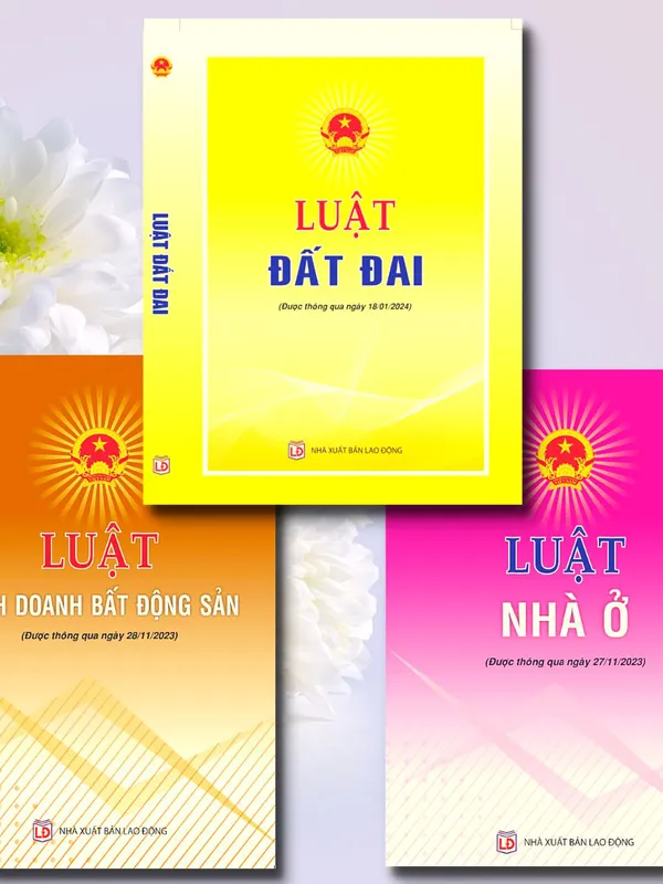 Sách - Combo 3 Cuốn Luật Đất Đai - Luật Nhà Ở - Luật Kinh Doanh Bất Động Sản