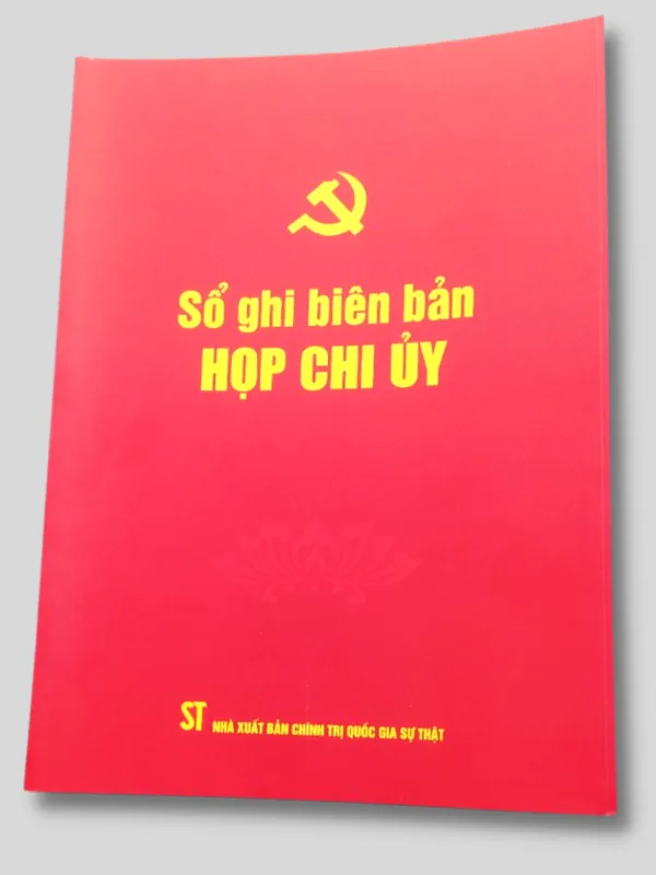 Sổ ghi biên bản họp chi ủy