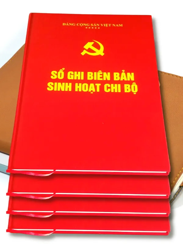 Sổ ghi Biên bản sinh hoạt Chi bộ bìa cứng