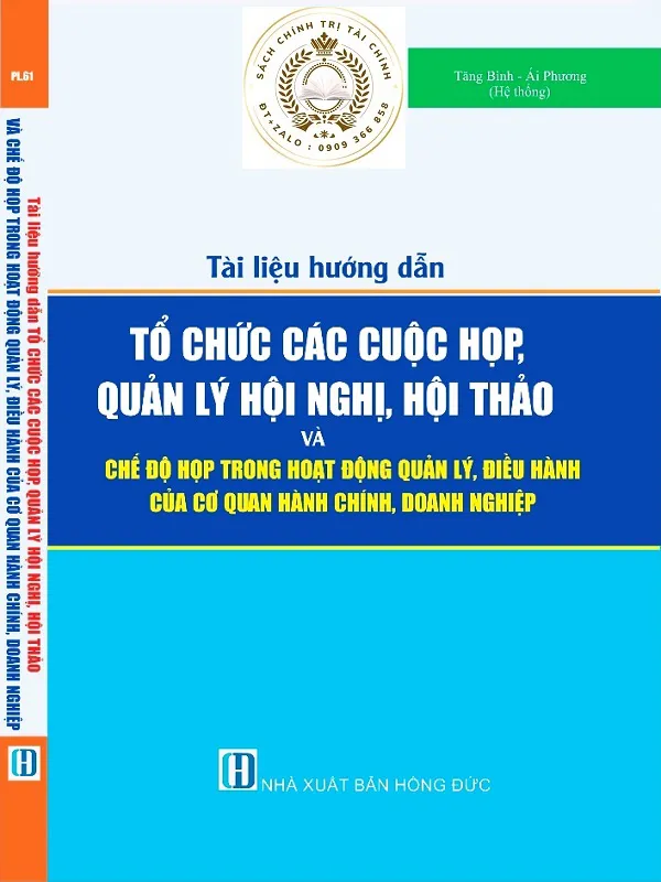 Tài liệu hướng dẫn công tác tổ chức các cuộc họp