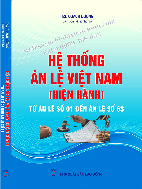 ​Sách Hệ thống 63 án lệ Việt Nam hiện hành MỚI NHẤT