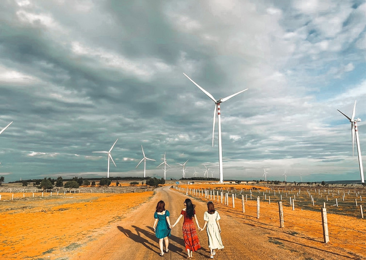 Check-in cánh đồng quạt gió Mũi Né