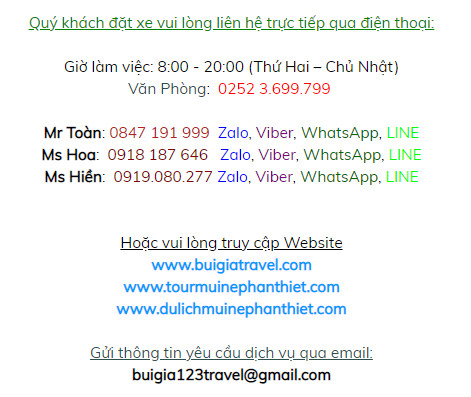 ĐỊA CHỈ THUÊ XE ĐI MŨI NÉ PHAN THIẾT UY TÍN