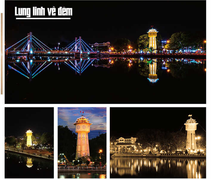 Biểu tượng TP Phan Thiết lung linh huyền ảo về đêm
