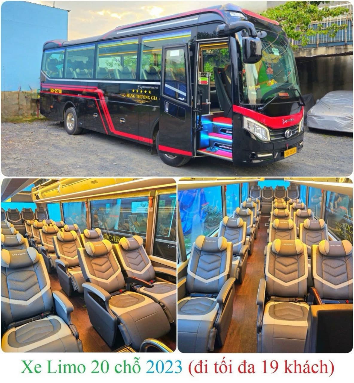 THAM KHẢO BẢNG GIÁ THUÊ XE LIMOUSINE 12 - 19 CHỖ