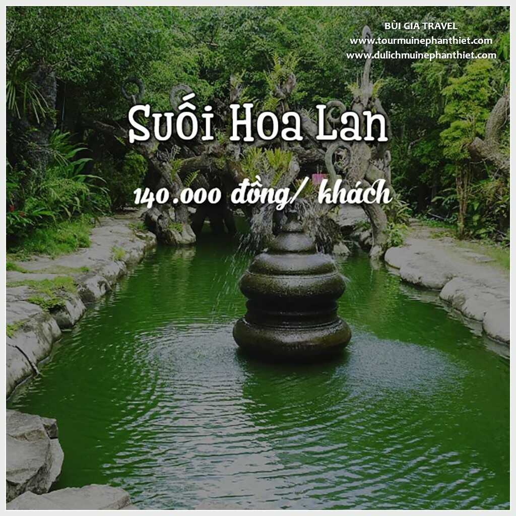 Giá vé khu du lịch Suối Hoa Lan Nha Trang: 140k/khách