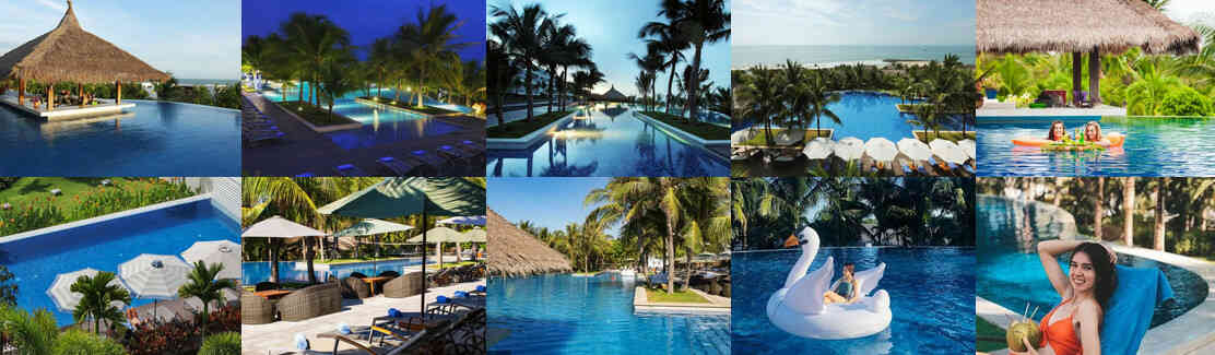 Nghỉ ngơi, tận hưởng hồ bơi & bãi biển riêng của resort.