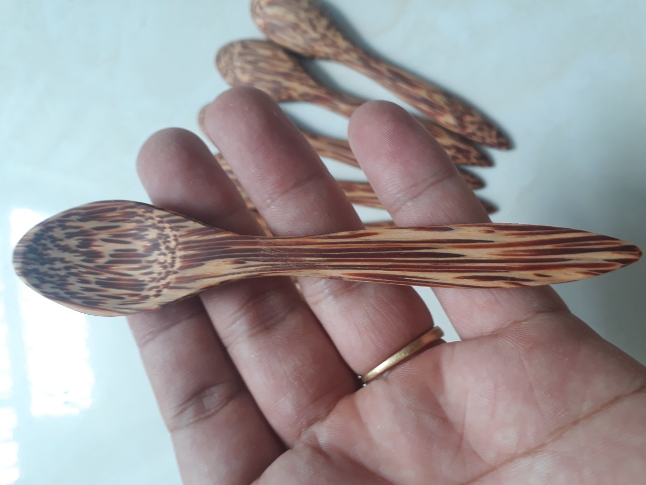 Muỗng gỗ dừa 12cm Muỗng gỗ dừa 12cm