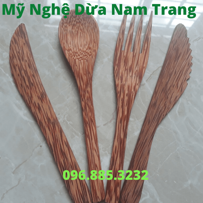 Muỗng thìa nĩa dao gỗ dừa Muỗng thìa nĩa dao gỗ dừa