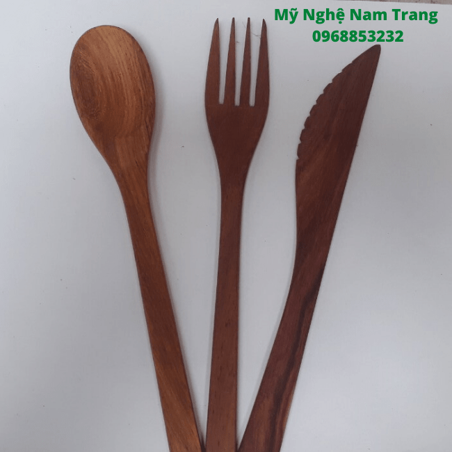 Muỗng thìa nĩa dĩa dao gỗ cẩm Muỗng thìa nĩa dĩa dao gỗ cẩm