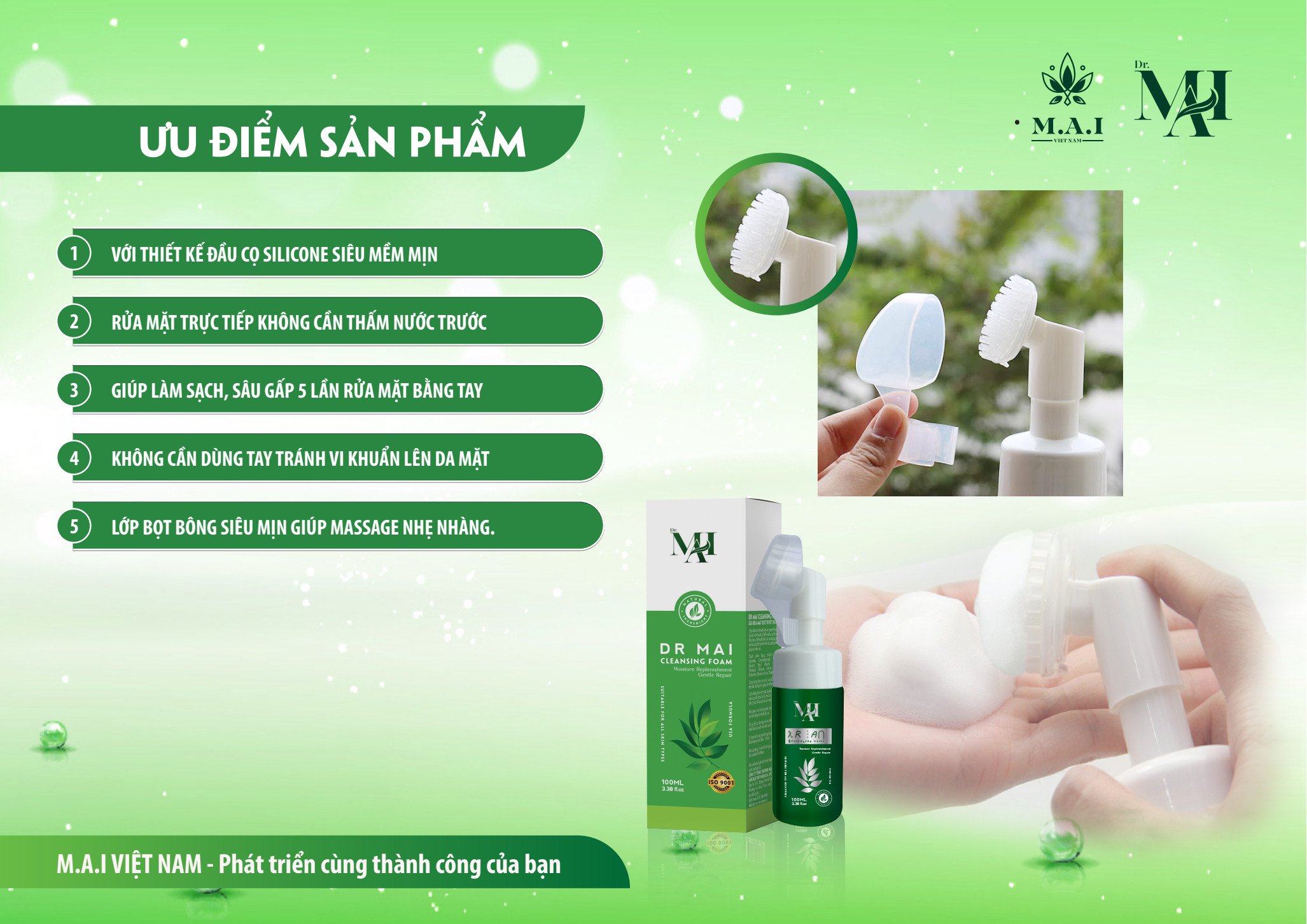 Sữa rửa mặt Dr Mai 2021 - Dr Mai Cleansing Foam