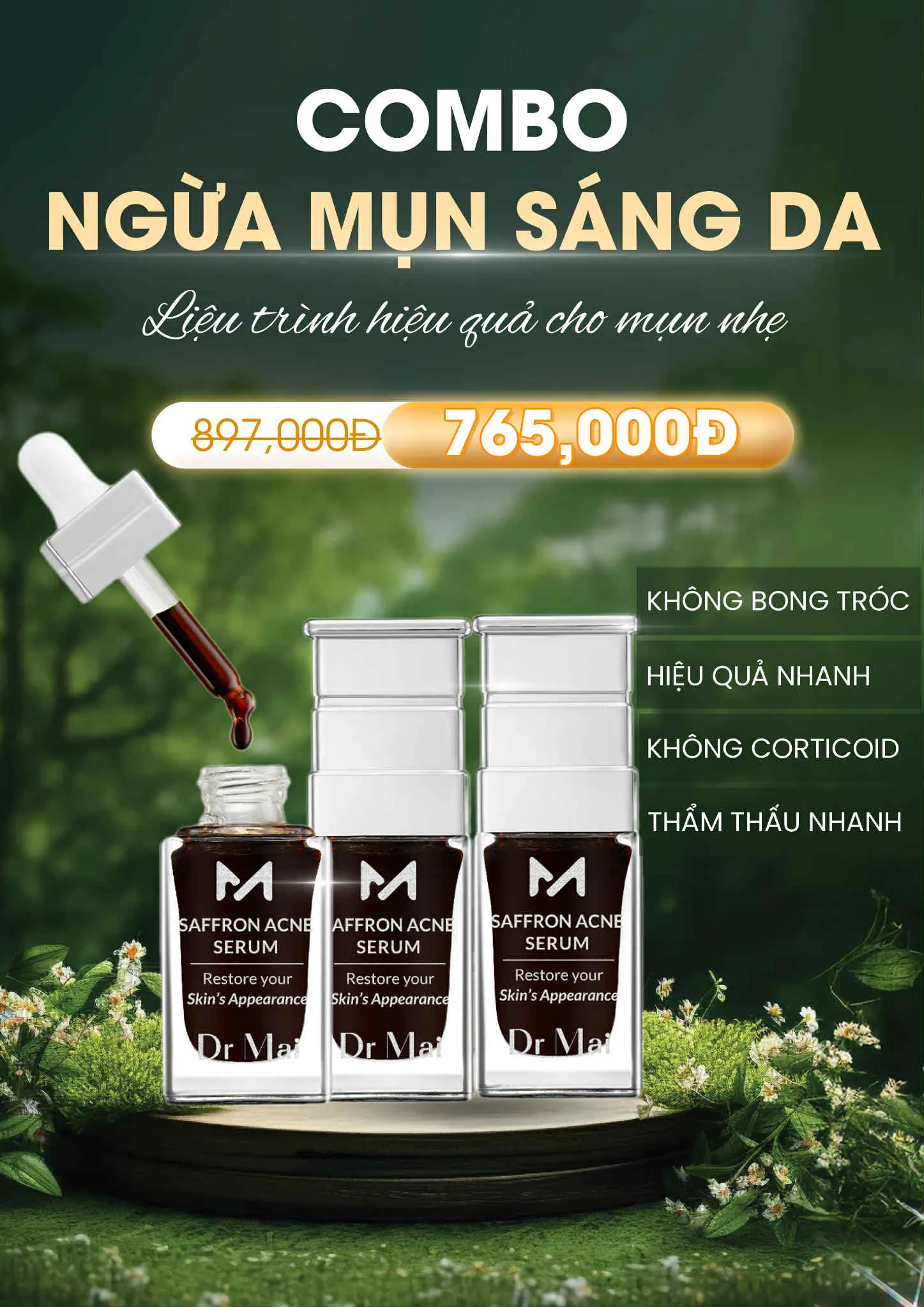 Combo Dr Mai 3 Mix Saffron - New Version 2025
