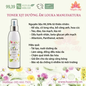 Toner Xịt Dưỡng Ẩm Louka Manufaktura