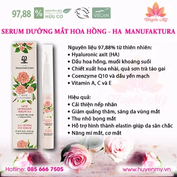 Serum Dưỡng Mắt Hoa Hồng HA Manufaktura