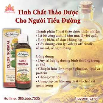 Tinh Chất Thảo Dược Cho Người Tiểu Đường Dr.Popov 50ml