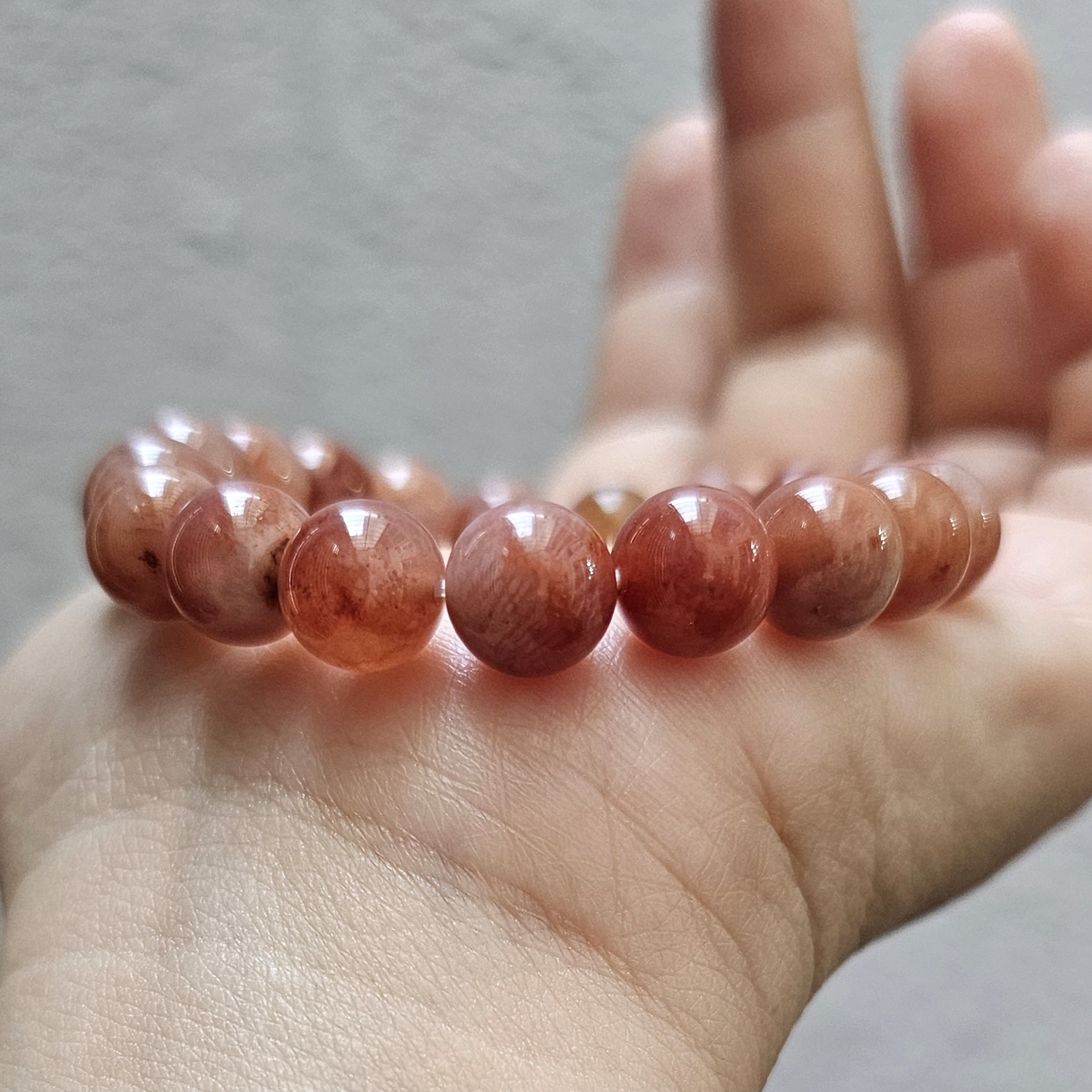 Vòng chuỗi đeo tay San Hô Hóa Thạch CTjade 2407134 Vòng chuỗi đeo tay San Hô Hóa Thạch CTjade 2407134