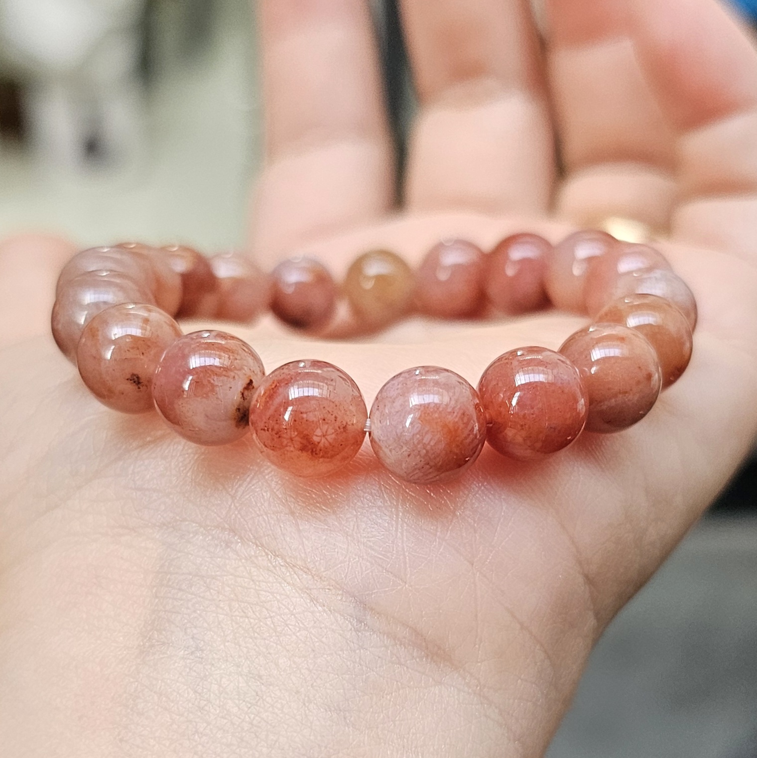 Vòng chuỗi đeo tay San Hô Hóa Thạch CTjade 2407134 Vòng chuỗi đeo tay San Hô Hóa Thạch CTjade 2407134