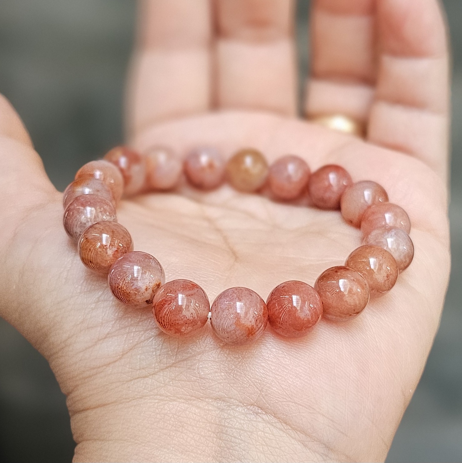 Vòng chuỗi đeo tay San Hô Hóa Thạch CTjade 2407134 Vòng chuỗi đeo tay San Hô Hóa Thạch CTjade 2407134