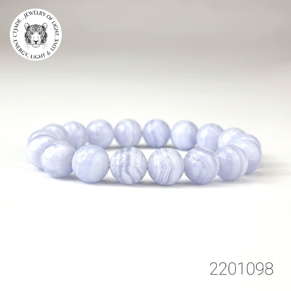 Vòng mã não Blue Lace Agate 2201098 Vòng mã não Blue Lace Agate 2201098