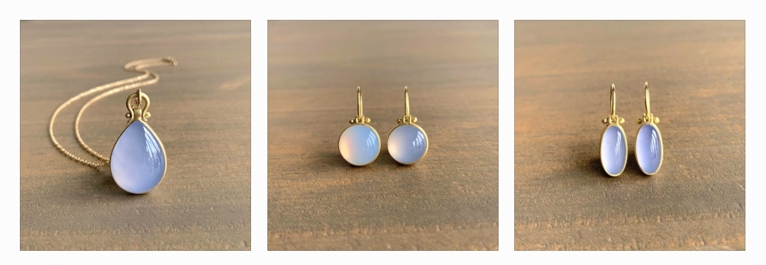 Đá Blue Chalcedony thiên nhiên Đá Blue Chalcedony thiên nhiên