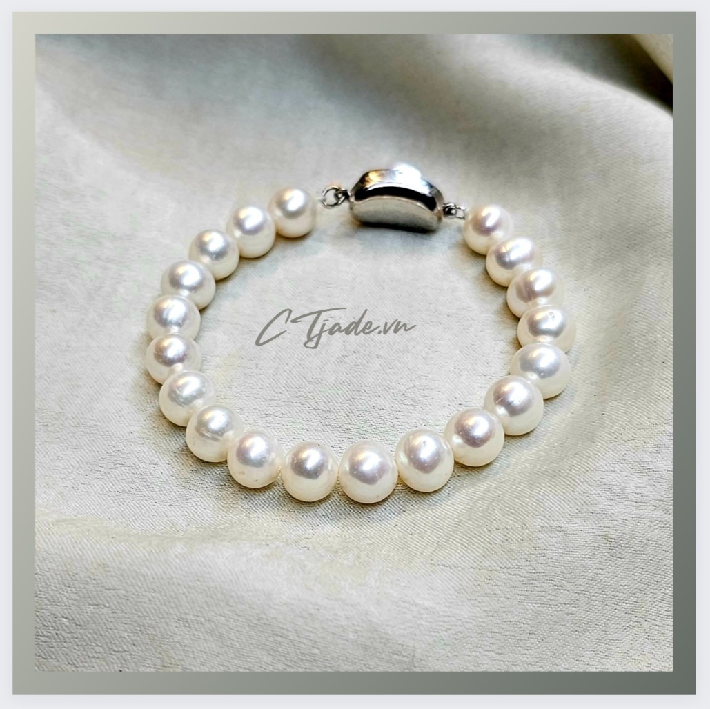 Vòng ngọc trai thiên nhiên CTjade 2305311 Vòng ngọc trai thiên nhiên CTjade 2305311