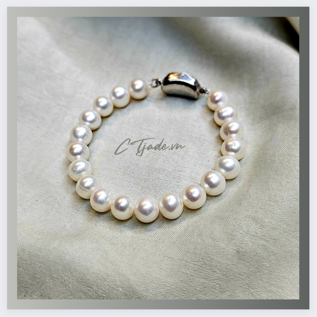 Vòng ngọc trai thiên nhiên CTjade 2305311 Vòng ngọc trai thiên nhiên CTjade 2305311