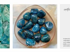 Trang sức đá phong thủy hạnh phúc Đá Apatite thiên nhiên