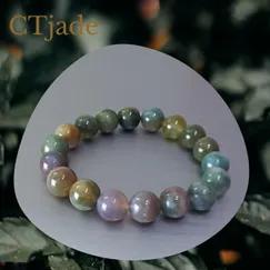 L20102102 Trang Sức Phong Thủy Hộ Mệnh Bình An  | Vòng Tay Moss Agate Thiên Nhiên CTjade