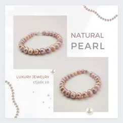 Mẫu số 2301201 - Trang sức phong thủy hộ mệnh vòng tay Ngọc Trai Thiên Nhiên