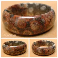 FC240801 Vòng Hóa Thạch San Hô CTjade.vn