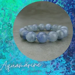 Vòng Tay Hộ Mệnh Đá Aquamarine | 20092101 | CTjade