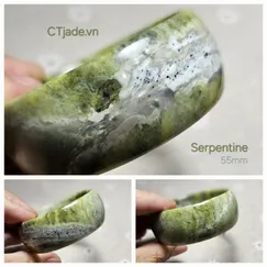 2312011 - Vòng tay đá Serpentine thiên nhiên cao cấp Saigonday