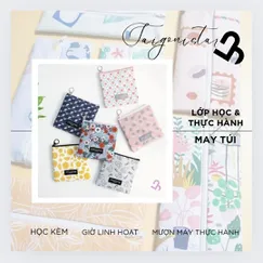 Lớp học may túi căn bản HCM Dạy kèm 1:1 học viên mới bắt đầu với 8 tiết 10 bài tại Tara Boutiquet