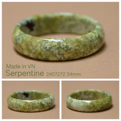2407272 - Vòng tay đá Serpentine thiên nhiên size 54mm, trang sức thương hiệu Việt Saigonistar