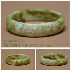 2407273 - Vòng tay đá Serpentine thiên nhiên size 54mm, trang sức thương hiệu Việt Saigonistar