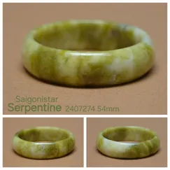 2407274 - Vòng tay đá Serpentine thiên nhiên size 54mm, trang sức thương hiệu Việt Saigonistar
