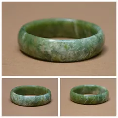 2407278 - Vòng tay đá Serpentine thiên nhiên size 51mm, trang sức thương hiệu Việt Serpentine