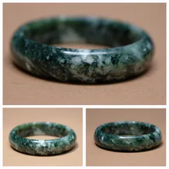 2407279 - Vòng tay đá Serpentine thiên nhiên size 55mm, trang sức thương hiệu Việt Serpentine
