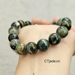 SGN 2106228 | Trang sức phong thủy may mắn, vòng tay bình an đá Bumblebee Jasper 10ly, phiên bản giới hạn, CTjade.vn