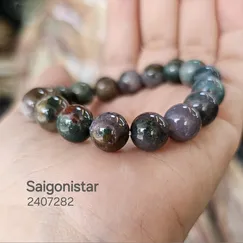 2407282 Trang sức cao cấp thương hiệu việt Saigonistar, vòng tay đá Jasper thiên nhiên 100%, 10ly, phiên bản độc đáo.