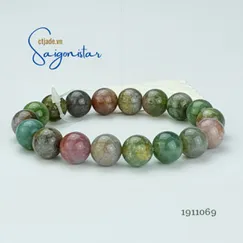 Mẫu 1911069 | Vòng Tay Đá Indian Agate 10ly | Trang sức cao cấp thương hiệu Việt Saigonistar