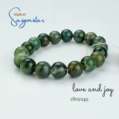 Mẫu 1809249B | Vòng Tay Đá Indian Agate 10ly | Trang sức cao cấp thương hiệu Việt Saigonistar