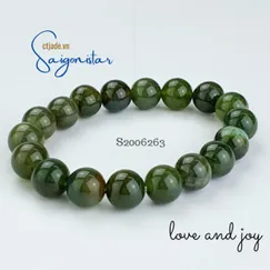 Mẫu S2006263 | Vòng Tay Đá Indian Agate 10ly | Trang sức cao cấp thương hiệu Việt Saigonistar